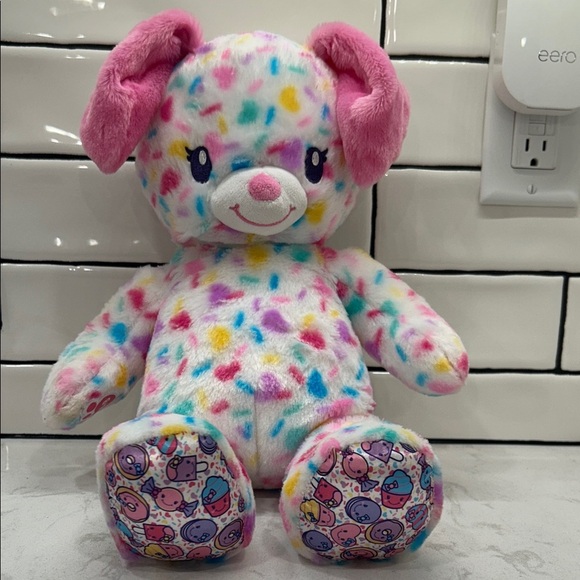 Build-A-Bear BAB Shopkins Puppy Dog Plush Confetti Hearts Cupcake 16” - Picture 8 of 10